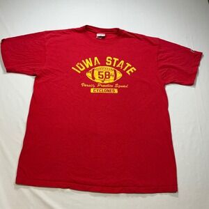 Iowa State Cyclones Football Varsity Practice Squad T‎ Shirt Champion XL Red